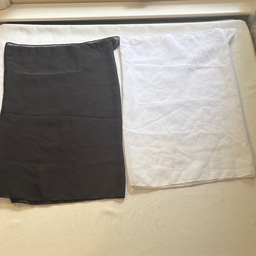 Chic Black and White A-Line Skirt